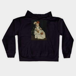Portrait of a Child with a Red Squirrel Pieter van Lint Kids Hoodie